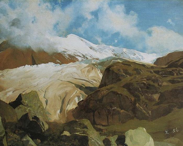 Rudolf Koller Gletscher am Sustenpass Sweden oil painting art
